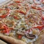 Easy Healthy 3 Cheese Garden Vegetable Pizza