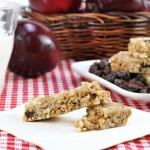 Granola Bars on a Red Checked Cloth