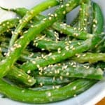 Green Beans Tossed in Creamy Miso-Sesame Sauce
