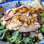 Skinny Greek Salad with Grilled Chicken