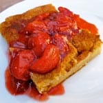 Skinny Baked French Toast with Strawberry Sauce