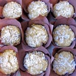 Skinny Banana Coconut Date Muffins