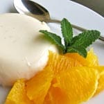 Skinny Panna Cotta with Orange Honey