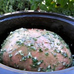 Slow Cooker Mint Glazed Boneless Leg of Lamb