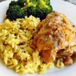 Slow Cooker Chicken Thighs Cooked in Beer and Herbes de Provence