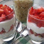 Strawberry Yogurt Granola Parfaits