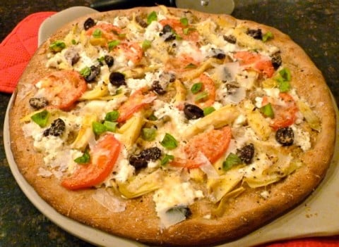 Whole Wheat Arichoke Pizza Whole Wheat Artichoke Pizza