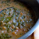 Pot of Lentil Swiss Chard Soup