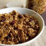 Low Fat Pumpkin Spice Quinoa Cranberry Granola