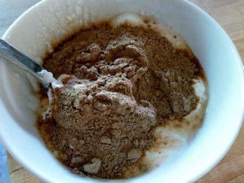 Greek Yogurt and Cocoa Powder Greek Yogurt and Cocoa Powder