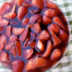 Strawberries in Red Wine and Cassis
