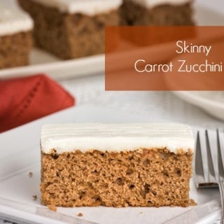 Skinny Carrot Zucchini Bars for Weight Watchers