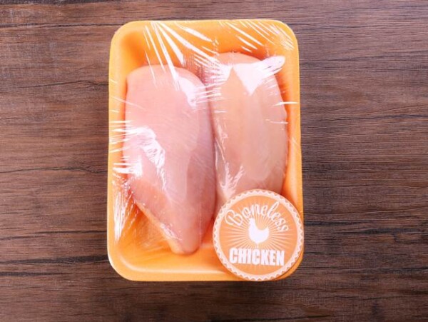 Chicken Meat Wrapped in Plastic