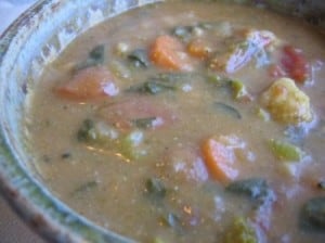 Spring Vegetable and Bean Soup