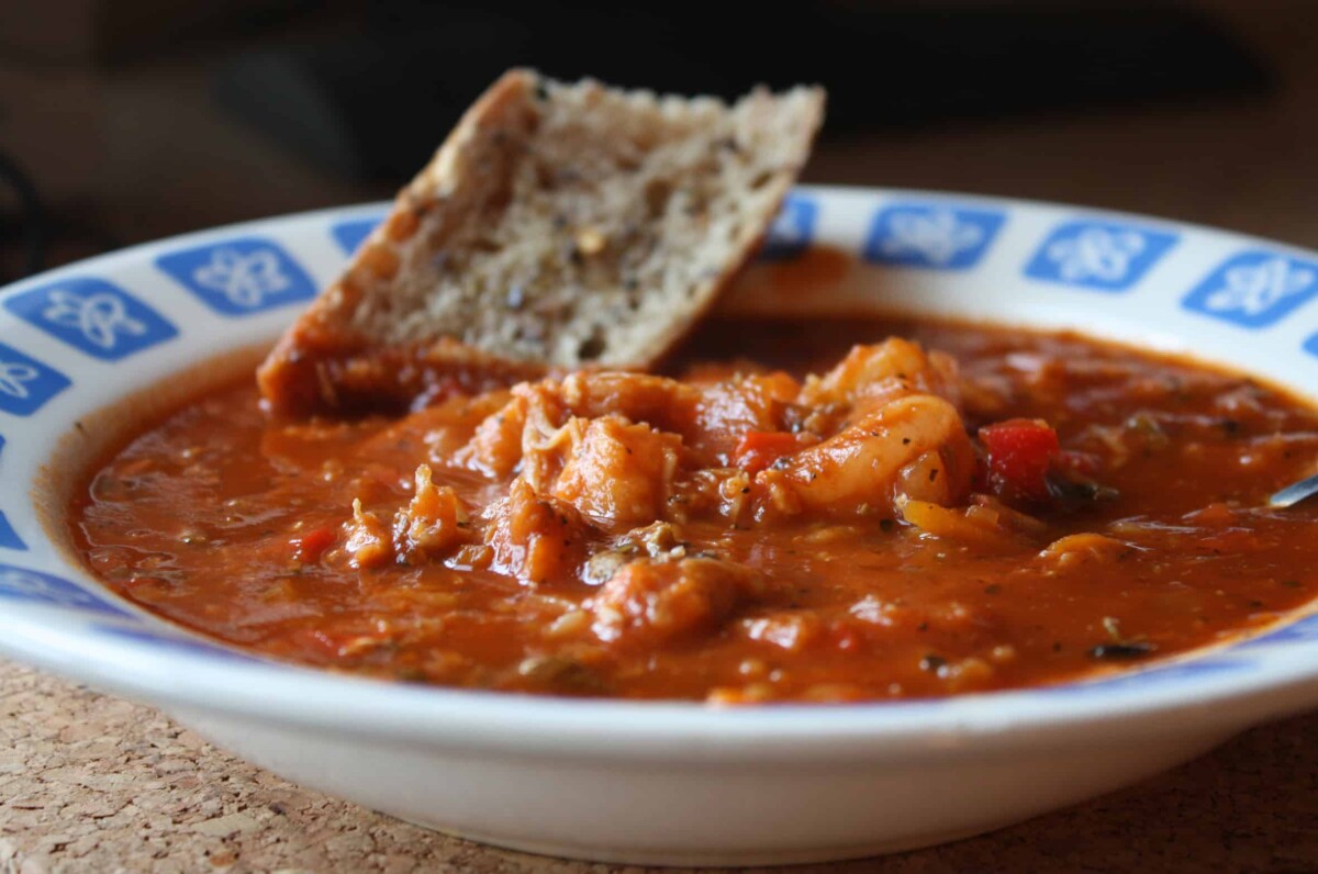 Tomato seafood chowder Spicy Crab Shrimp Soup