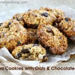 Healthy Banana Cookies with Oats Chocolate Chips
