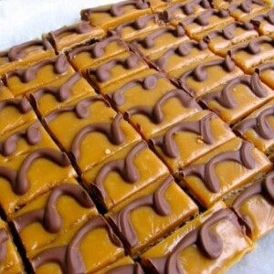 Caramel Chocolate Oatmeal Mini Bars