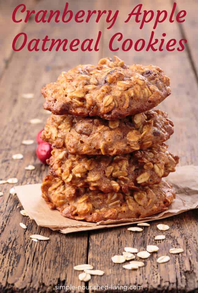 Cranberry Apple Oatmeal Cookies - 3 Weight Watchers SmartPoints