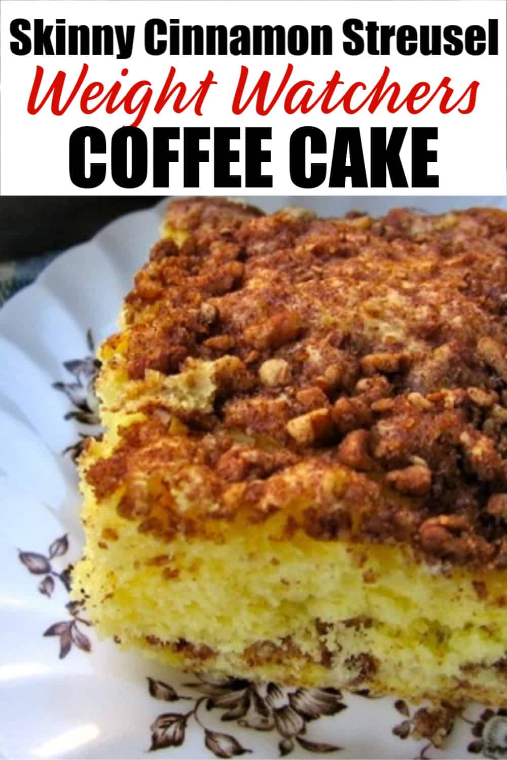 Low Fat Cinnamon Streusel Coffee Cake | Simple Nourished Living