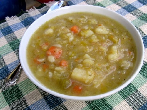 Skinny Low Calorie Potato Leek Soup Recipe