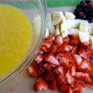 Morning after orange fruit soup ingredients