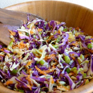 Quick & Easy Low Fat Asian Slaw with Pineapple
