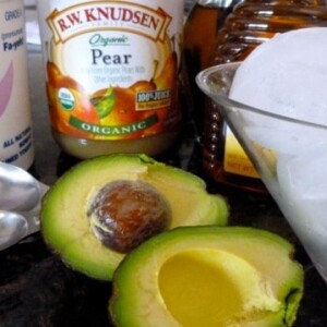 Avocado Pear Smoothie Ingredients