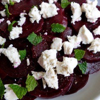 Marinated Roasted Beet Salad with Goat Cheese