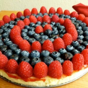 Light Creamy Ricotta Cheesecake with Fresh Berries