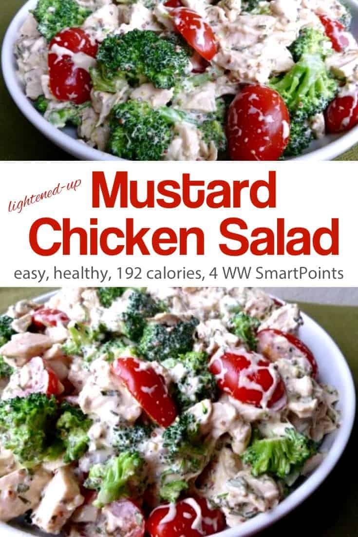 Mustard Chicken Salad Made Lighter 