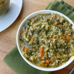 Carrot, Spinach & Rice Stew