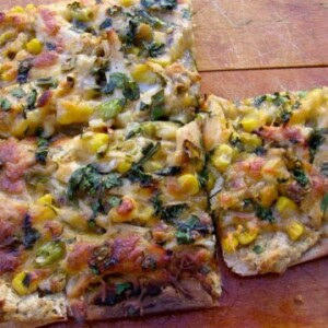 Chicken and Corn Flatbread