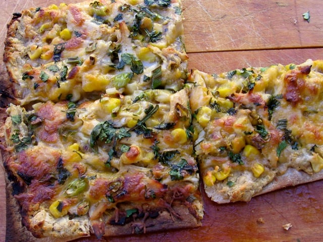 Chicken and Corn Flatbread