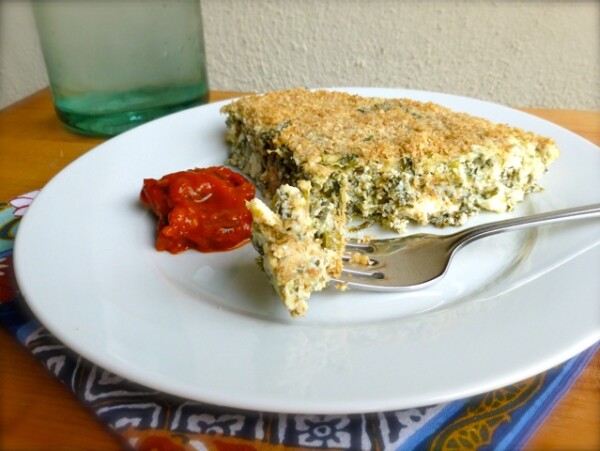 Spinach & Feta Crustless Quiche