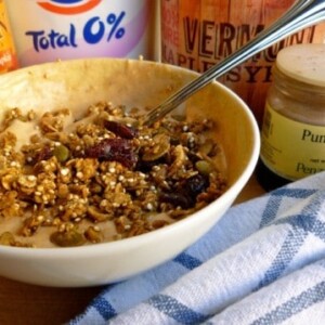 Skinny Pumpkin Pie Yogurt and Granola