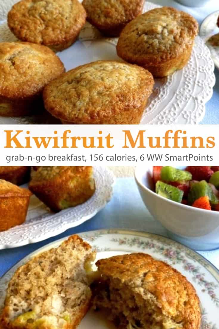 Skinny Kiwifruit Muffins Recipe | Simple Nourished Living