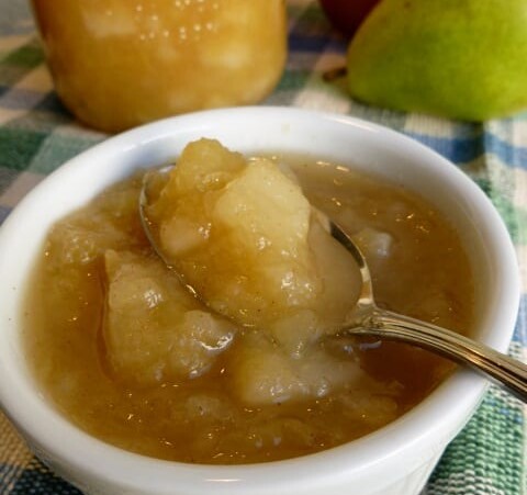 Pear Apple Compote with Honey
