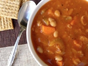 Simple Weight Watchers Cabbage Bean Soup