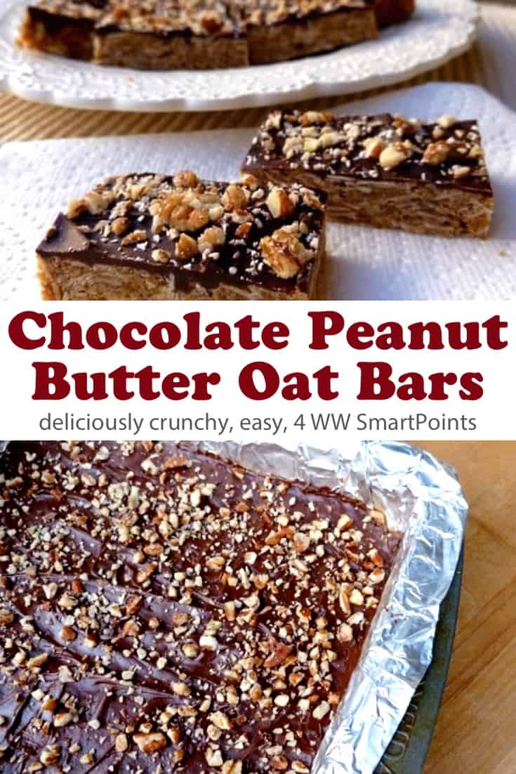 Chocolate Peanut Butter Oat Cookie Bars Simple Nourished Living 7863