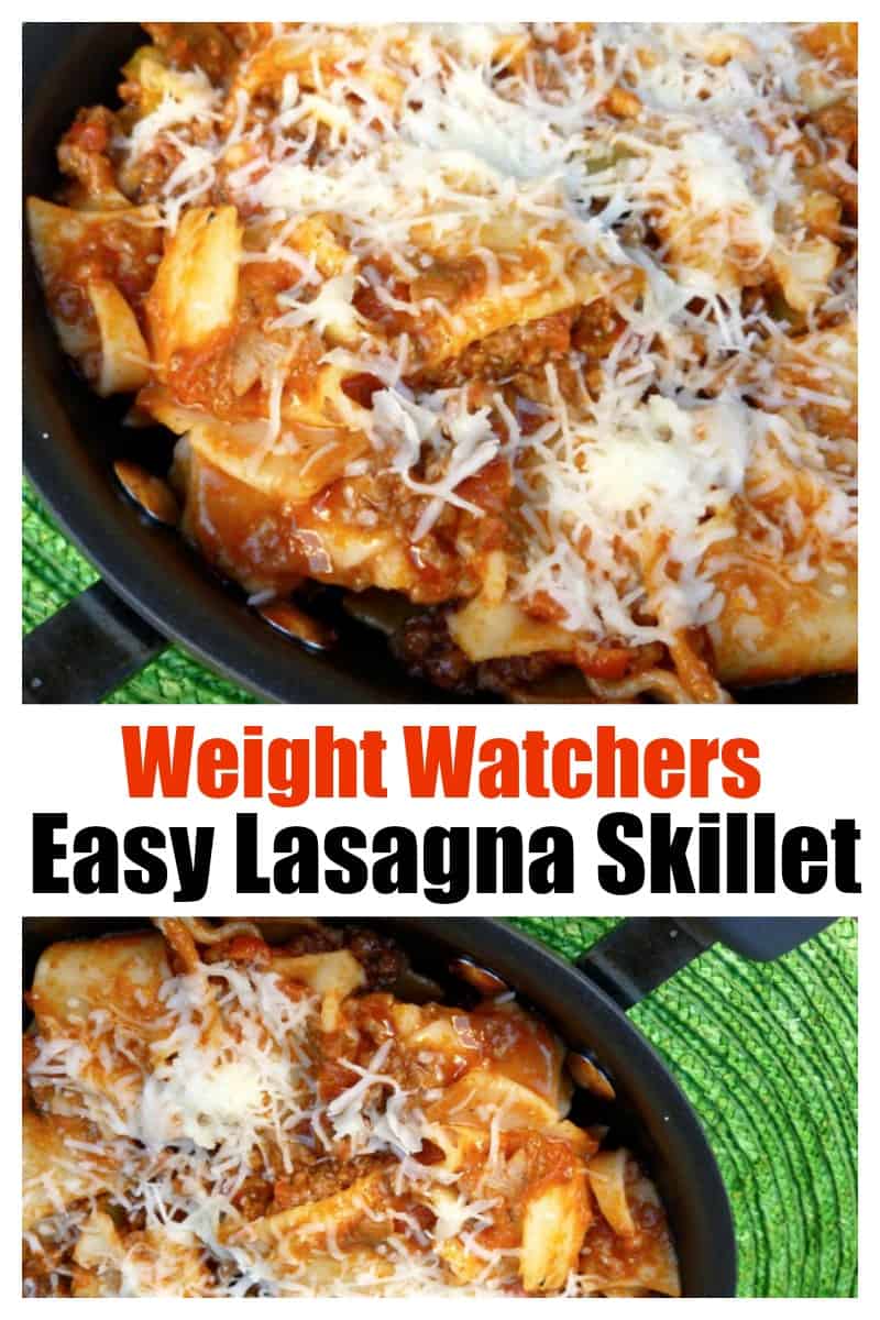 WW Easy Lasagna Skillet Pin