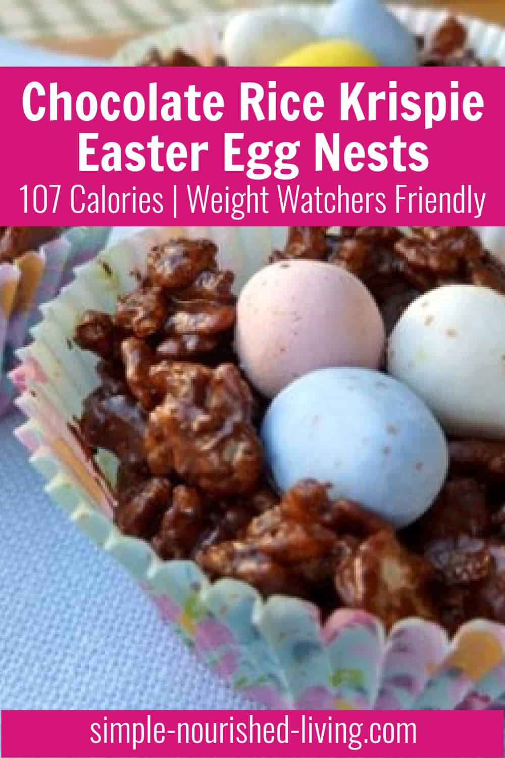 Chocolate Rice Krispie Easter Egg Nests | Simple Nourished Living