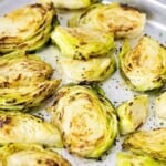 roast cabbage wedges on sheet pan