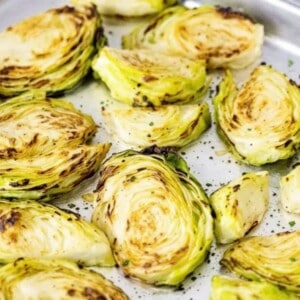 roast cabbage wedges on sheet pan