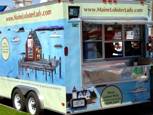 The Maine Lobster Lady Food Truck.