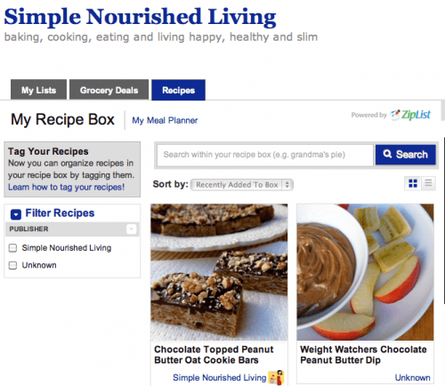 Ziplist Recipes
