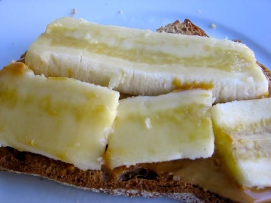 Toast with Peanut Butter and Banana