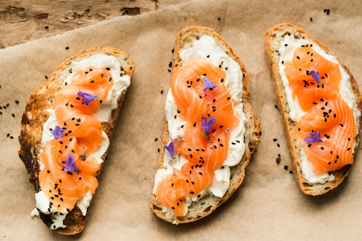 smoked salmon toast