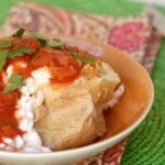 WW Friendly Salsa and Cottage Cheese Baked Potato