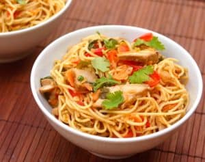 Thai Peanut Noodles with Pork Recipe | Simple Nourished Living