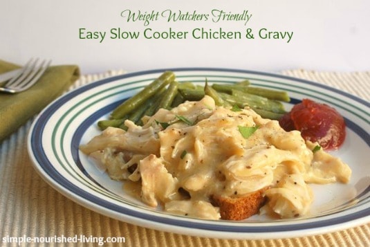 Easy Slow Cooker Chicken & Gravy